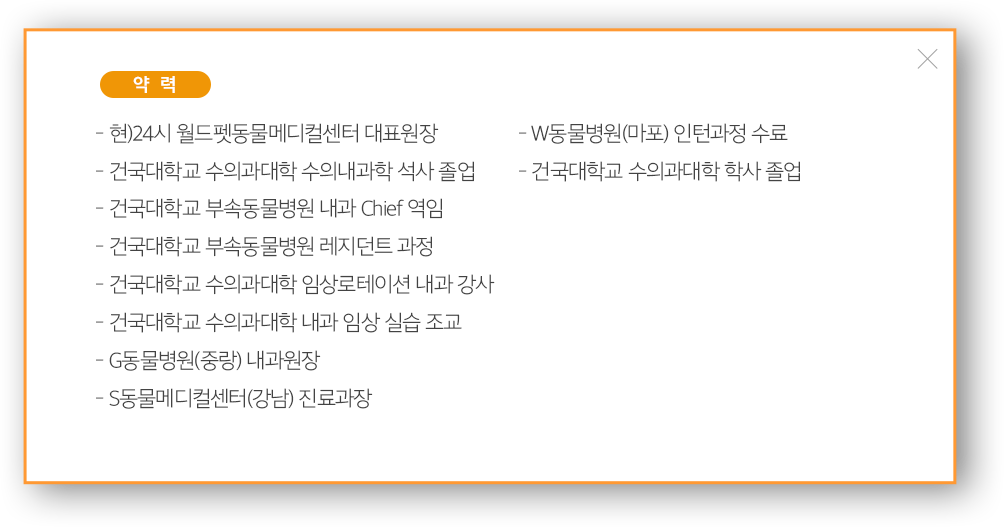 김동현 대표원장 약력